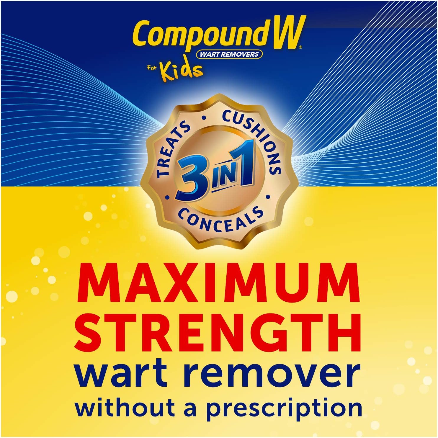 Compound W One Step Wart Remover Strips for Kids, 10 Medicated Strips: Health & Personal Care
