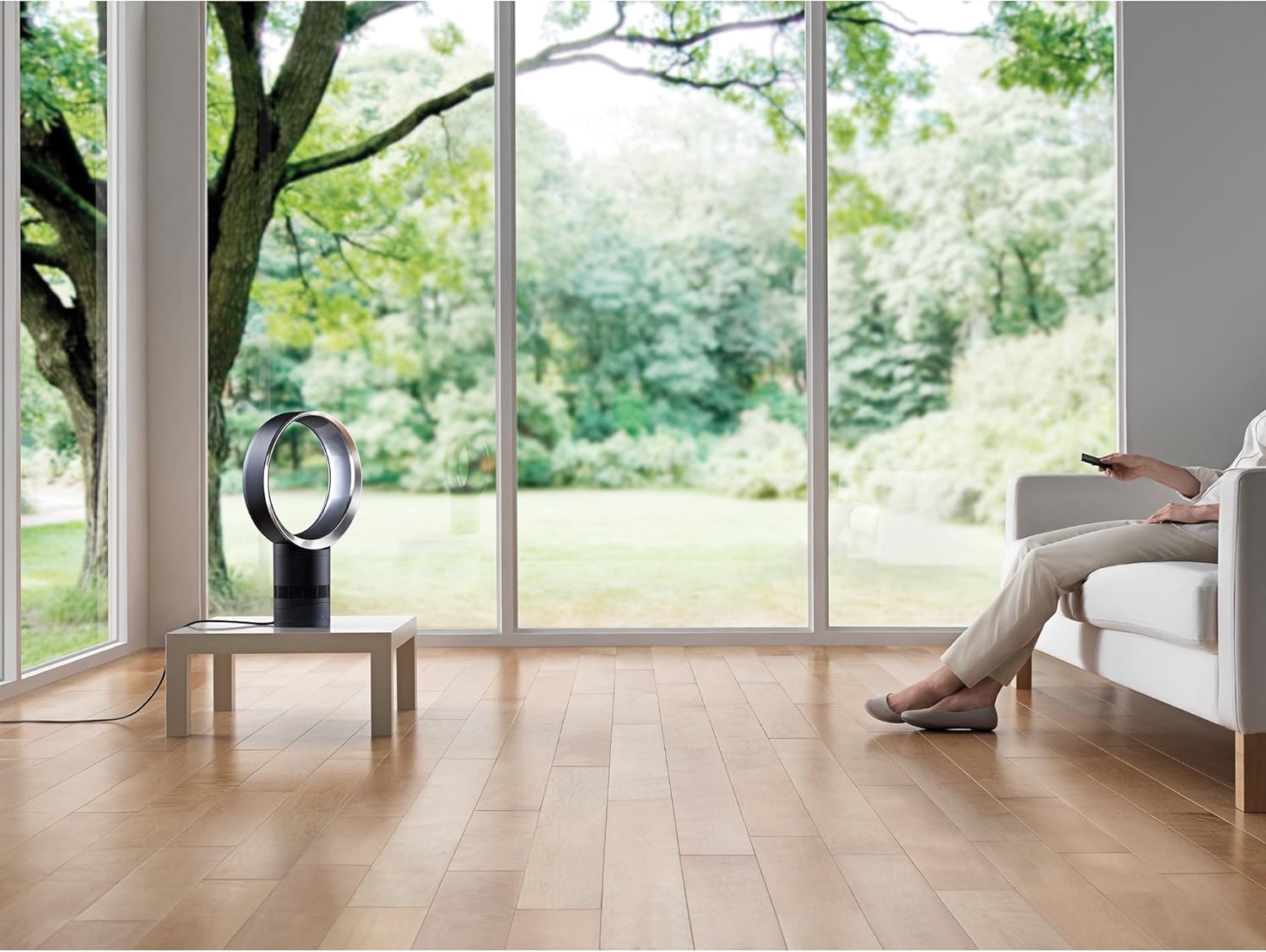 Dyson Air Multiplier AM06 Table Fan, 10 Inches, White/Silver: Home & Kitchen