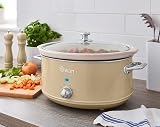 Swan Retro Slow Cooker 6.5L 320W Cream with 3 Temp Settings Keep Warm view 2