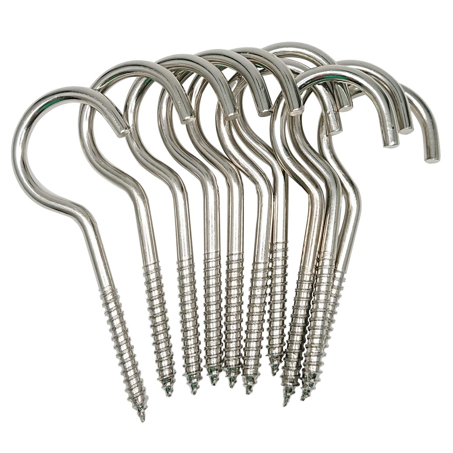 Photo 1 of Axe Sickle 4 Inch Heavy Duty Large Screw Hook Ceiling Hook Cup Hook Silver 10 Pcs