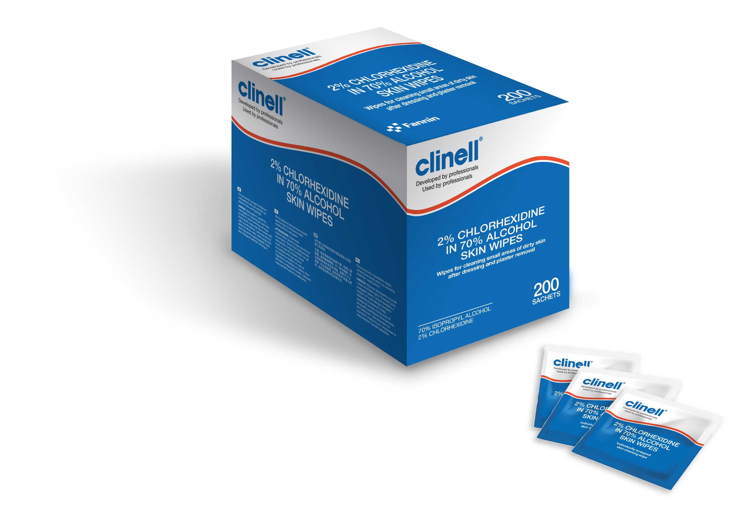 Buy Clinell Alcohol Skin Wipes 2 Chlorhexidine, 70 Alcohol Wipes