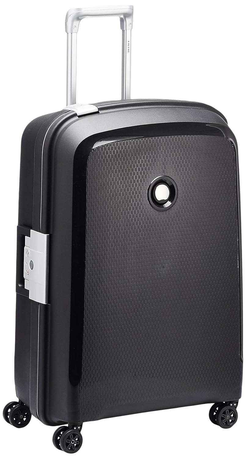 Buy Delsey Belfort Plus Hard 76Cm Black CheckIn Trolley Luggage