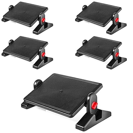  Under Desk Foot Rest Black Footstool Office