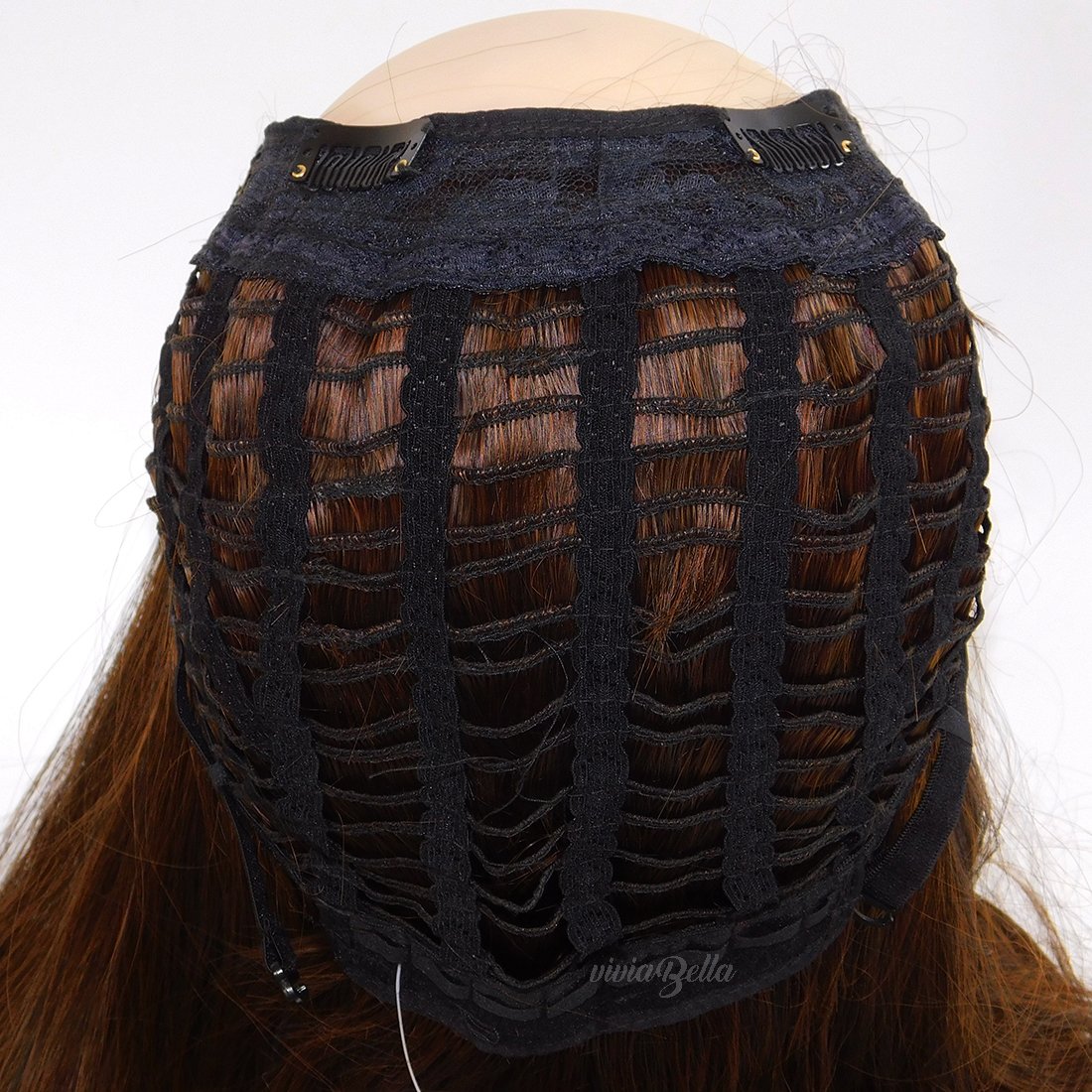 Synthetic U Part Wigs Long Natural Curly Clip in Half Head ...
