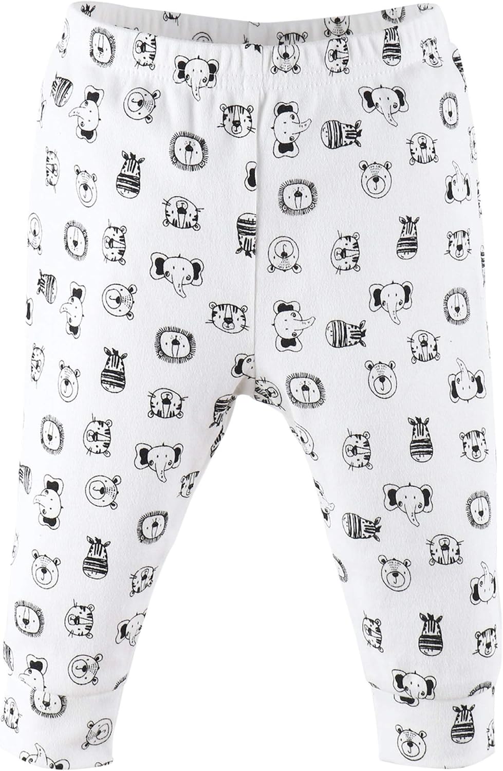 The Peanutshell Baby Pants Set for Boys or Girls | Black, Grey, & Safari Animals | 5 Pack, Newborn to 24 Month Sizes: Clothing