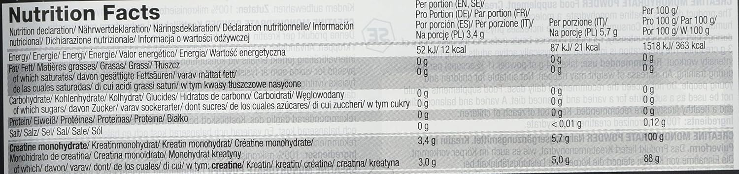 OLIMP SPORT NUTRITION Creatine Monohydrate Powder, 550 g, White, 550 g (1er Pack) - Image 5