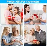 MECHEER Crochet Hooks Set 51 Pack 12 Sizes Aluminum Ergonomic Soft Handle Case view 7