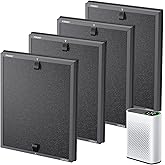 4 Pack HAP602 Replacement Filter Compatible with ECOSELF HAP602 / HAP602WF Air Purifier, Air Purifiers Replacement Filter for Home Large Room, # RF-HAP602-2P
