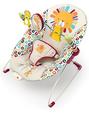 Bright Starts Playful Pinwheels Bouncer with Vibrating Seat , 19.8x13.1x3.4 Inch (Pack of 1)