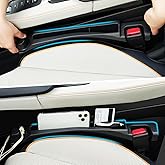 Cloud pie Car Seat Gap Filler with Drop Prevention & Storage Hook - Between Seats Console Organizer for SUV Truck - Car Acces