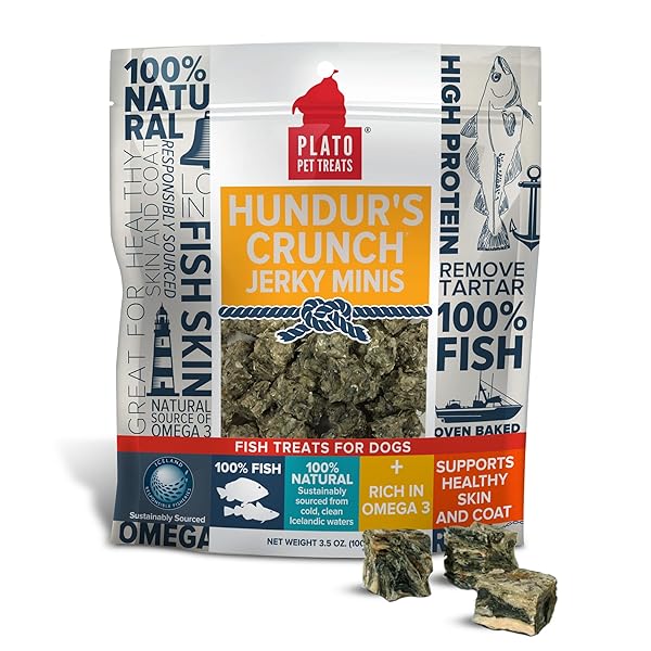 PLATO HUNDUR’S CRUNCH JERKY MINIS 3.5OZ