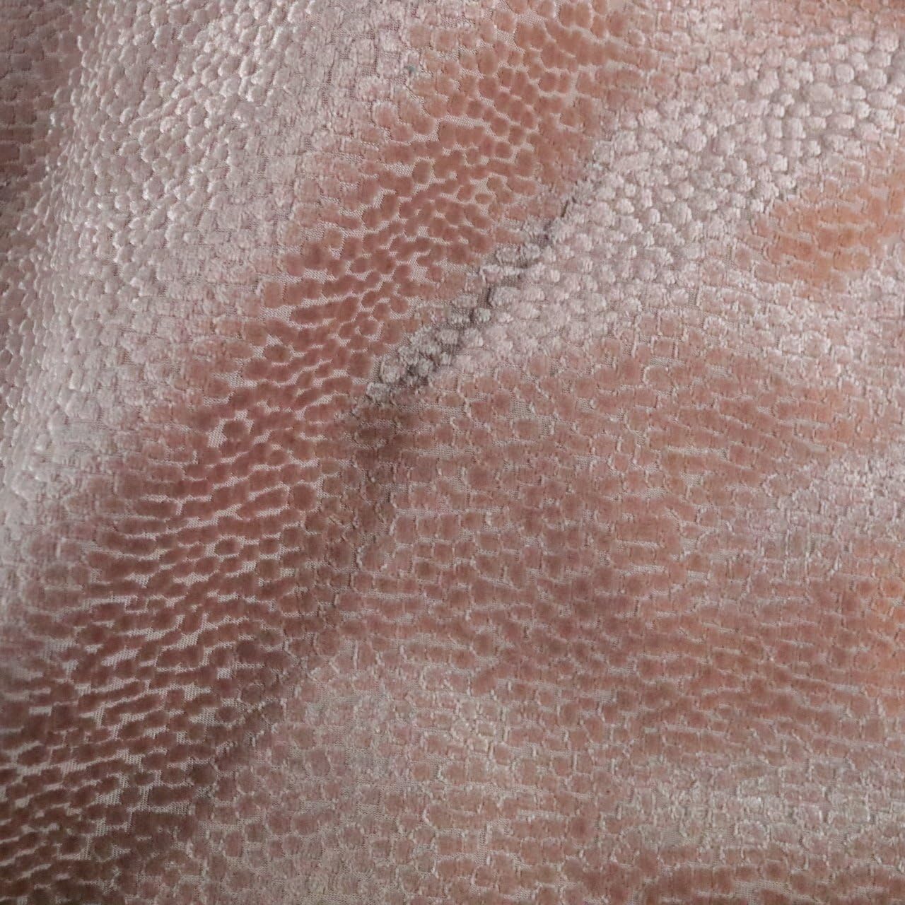 Duchess - Beautiful Burn Out Velvet Upholstery Fabric by The Yard - Rosequartz