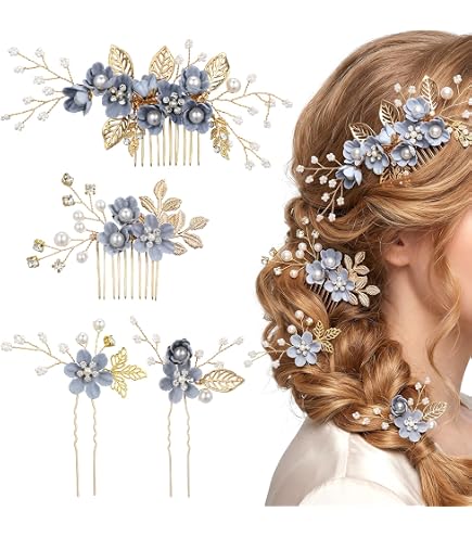 Amazon.com : Micro Traders Hair Comb, Wedding Bridal Hair  display picture 1