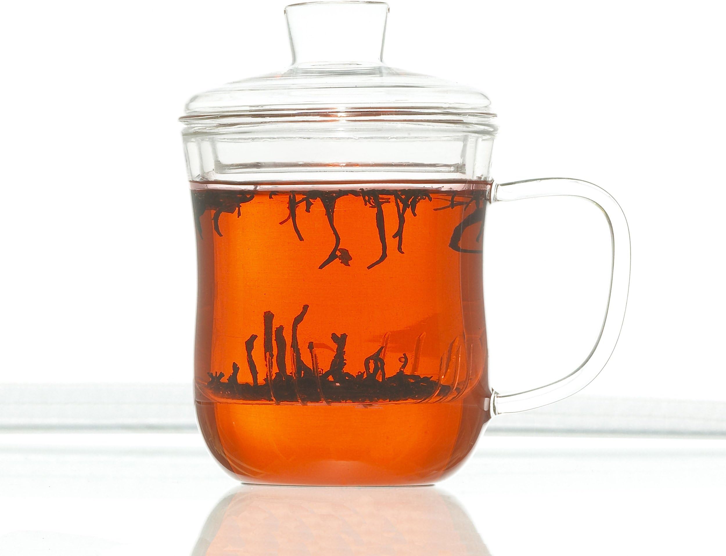GROSCHE KENT Infuser Tea mug: 350 ml 11.8 fl. oz capacity, A Glass Teapot In a Cup!