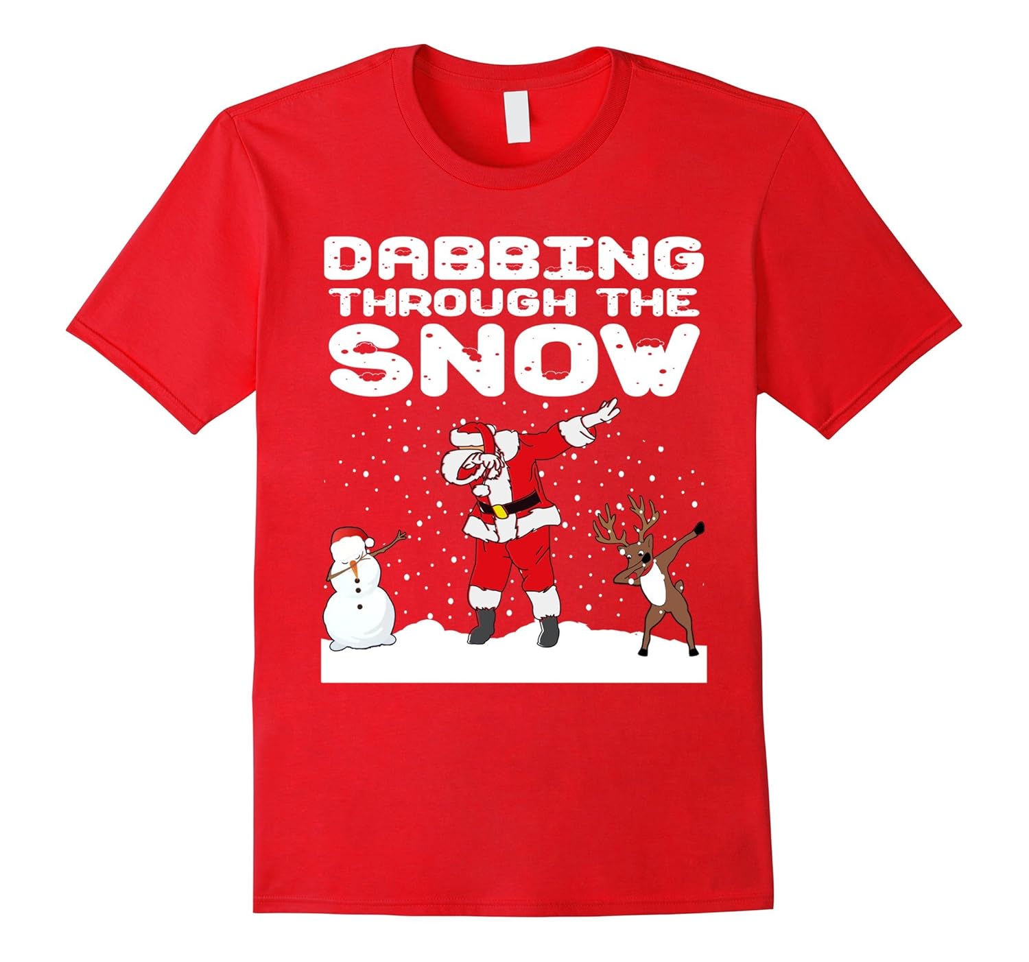 Santa Dabbing Through the Snow T-Shirt for Christmas-ANZ