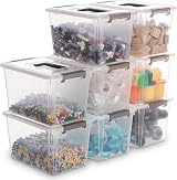 Citylife 8 Pack 5L Clear Storage Boxes with Lids 26x18x15 cm view 7