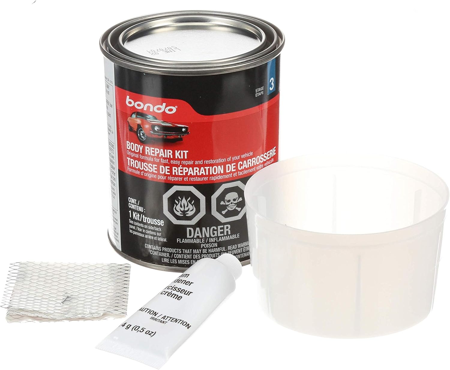 Bondo Body Repair Kit, 00312, Everything You Need to Get Started, 1 Kit: Garden & Outdoor