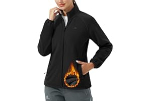 Pioneer Camp Women's Lightweight Fleece Jacket Full Zip Polar Soft Warm Winter Coat Antistatic Outwear with Zipper Pockets