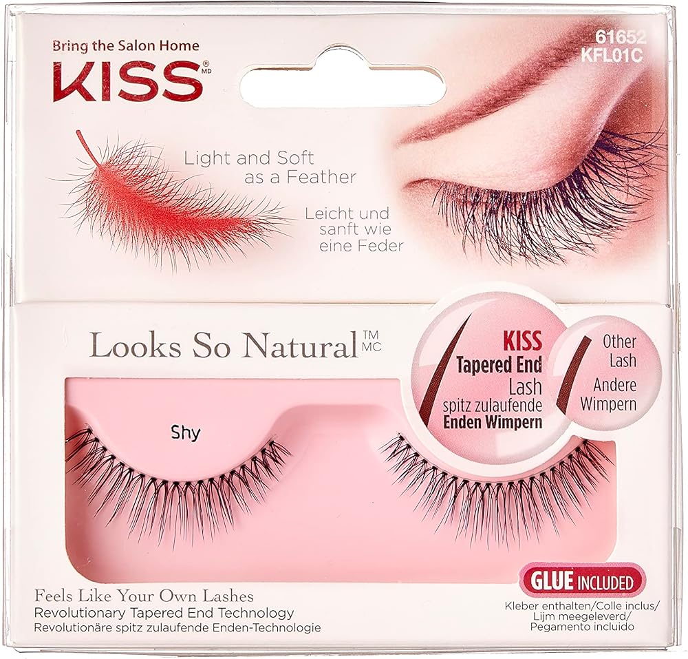 KISS Looks So Natural False Eyelashes Style Shy Lightweight Tapered End