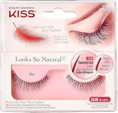 KISS Looks So Natural False Eyelashes Style Shy Lightweight Tapered End