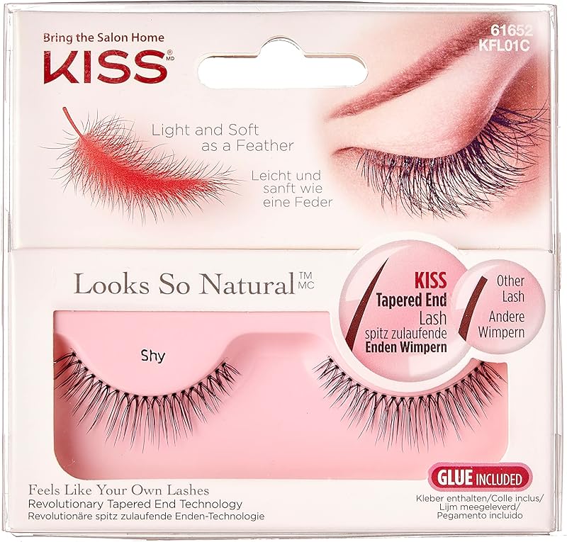 KISS Looks So Natural False Eyelashes Style Shy Lightweight Tapered End