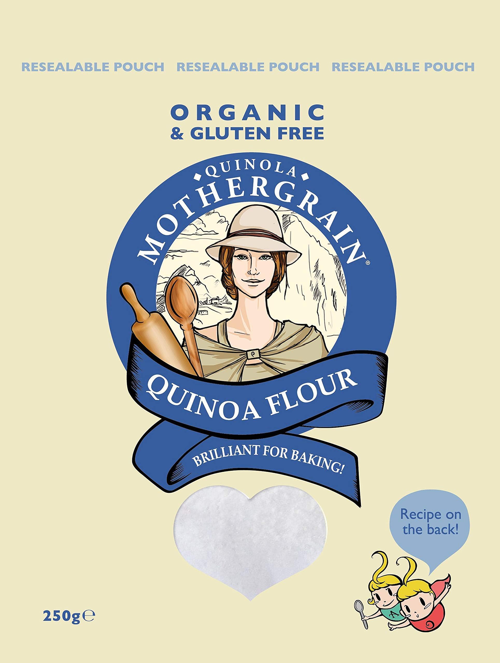 Organic Quinoa Flour by Quinola Mothergrain 250g (Pack of 3)
