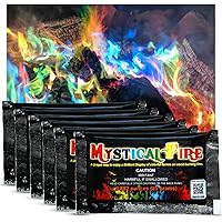Mystical Fire Color Changing Packets Fire Pits Campfire Long-Lasting Enchanted Multi-Color Magical Family Fun for Indoor Fire