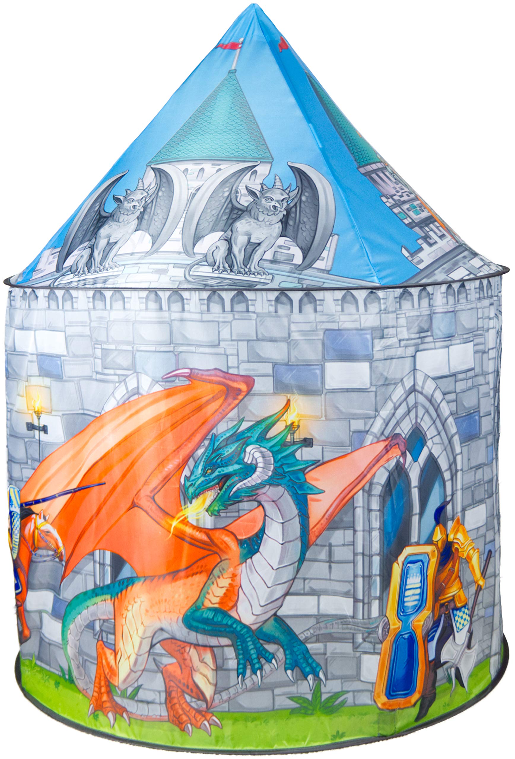 ImpiriLux Knight & Dragon Castle Play Tent Playhouse | Pop Up Tent for Kids | Toys for Kids Boys & Girls, Kids Play Tent