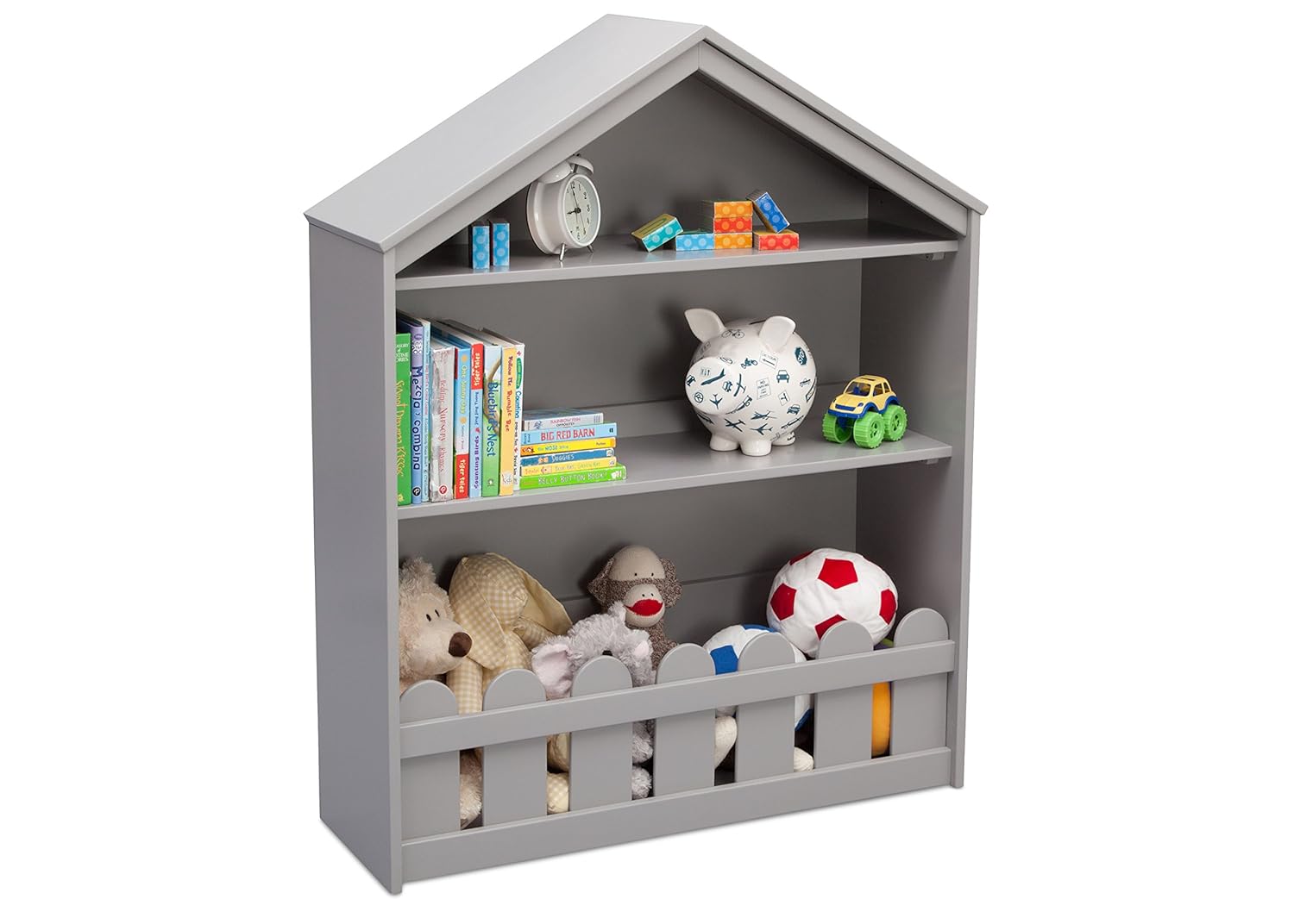 Grey Serta Happy Home Storage Bookcase Multiple Colours