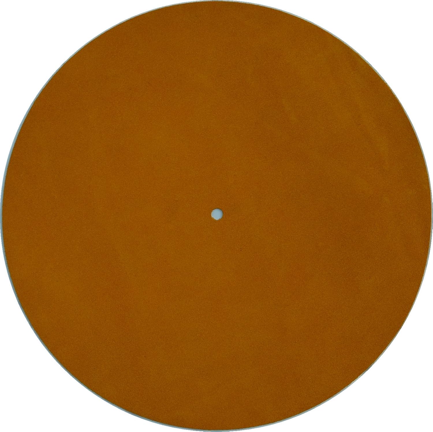 Genuine Leather Turntable Platter Mat Gold Suede Home