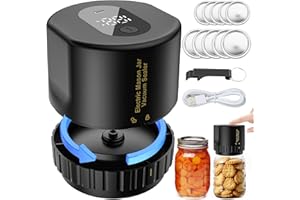 Kailfee Mason Jar Sealer Vacuum, Electric Vacuum Sealer Kit for Wide & Regular Mouth Mason Jars Canning Lid Machine Kit for Food Storage