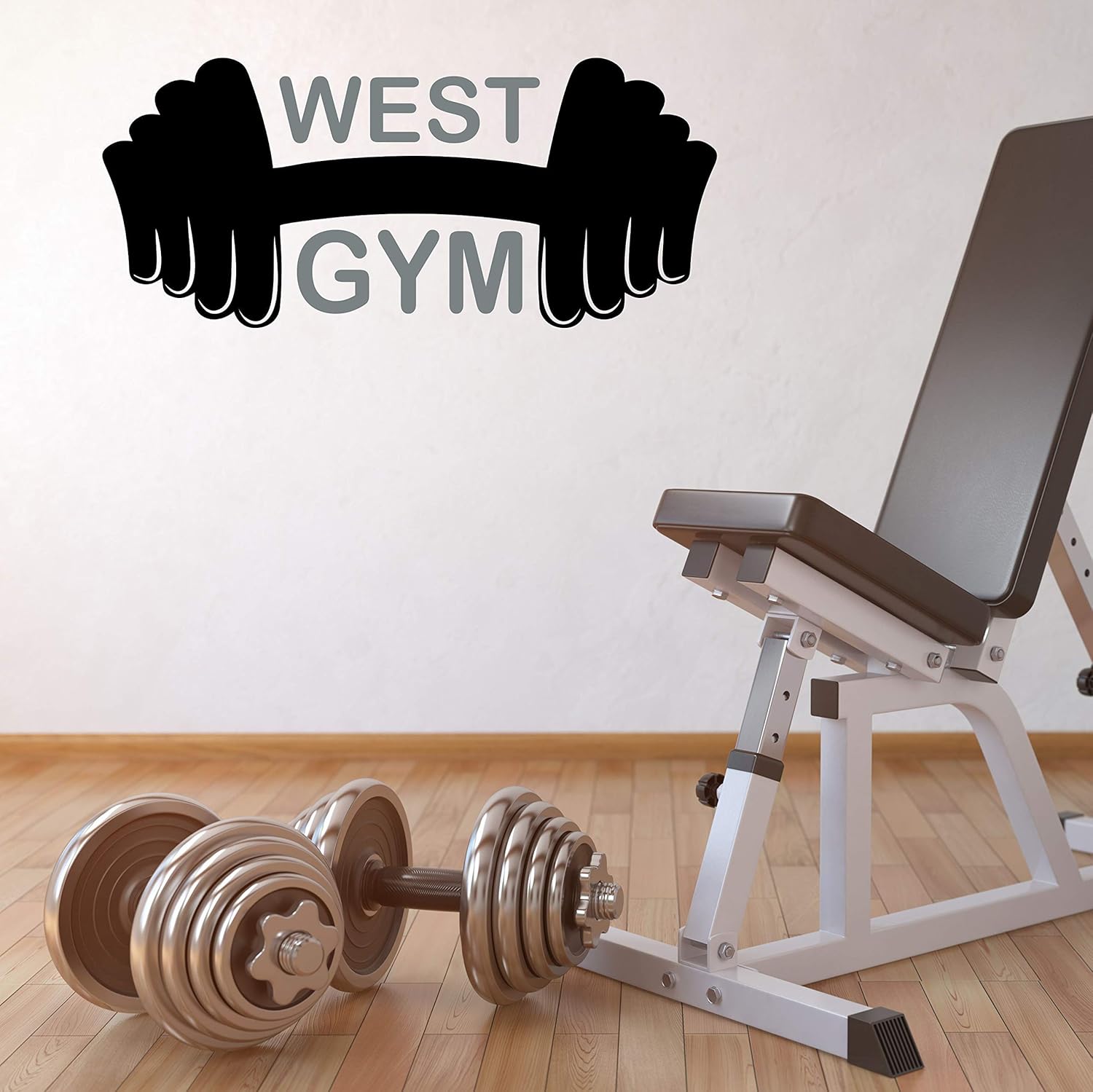 Gym Wall Decal Name Wall Decal Fitness Wall Decal Name