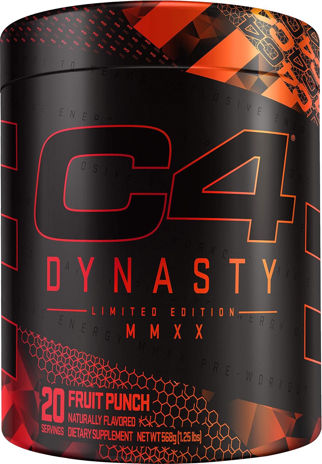 C4 Dynasty MMXX Pre Workout Powder Fruit Punch | Preworkout Energy Supplement for Men & Women | 350mg Caffeine + 6.4g Beta Alanine | 20 Servings: Health & Personal Care