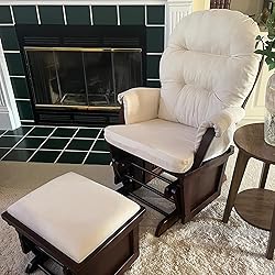 HOMCOM Nursery Glider Rocking Chair with