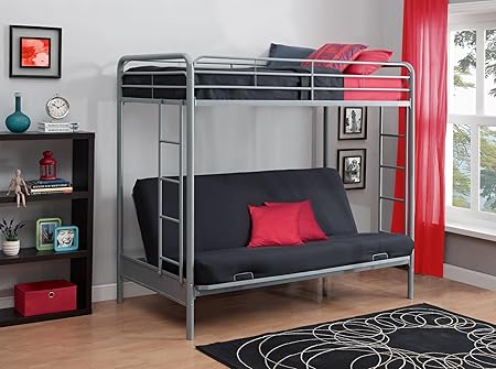 Amazon Com Dhp Twin Over Futon Convertible Couch And Bed With