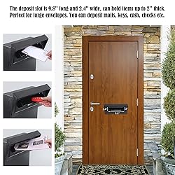 xydled Heavy Duty Mail Box with Key