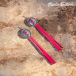 Rustic Couture's Boho Fringe Earrings for Women