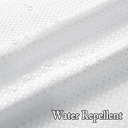 Gibelle No Hook Waffle Weave Shower Curtain with