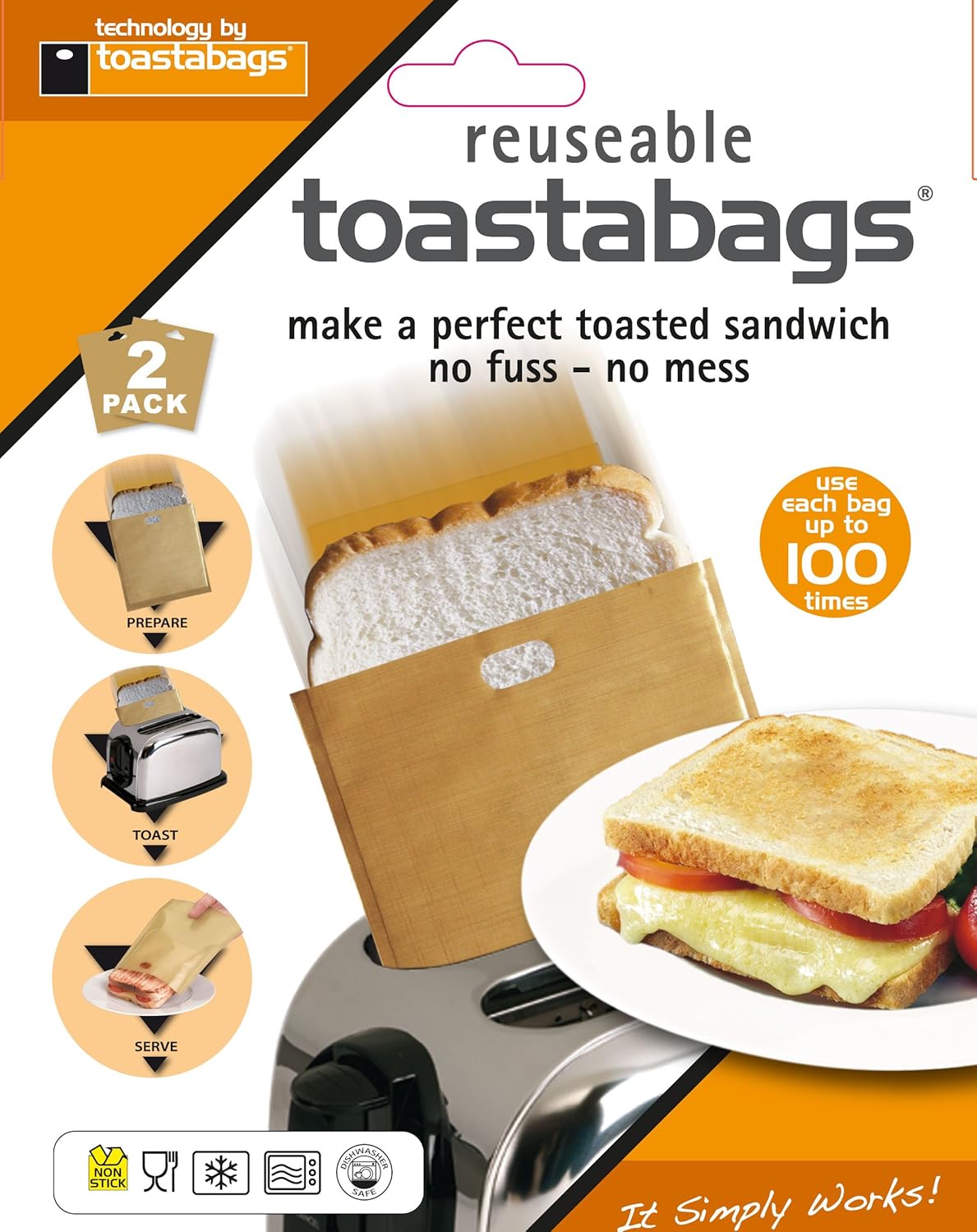 Toastabags 100 Use 2 Pack Amazon.co.uk Kitchen & Home