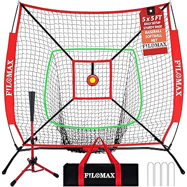 HoveeLuty Baseball Batting Tee for Kids, 51-76cm Adjustable Portable HoveeLuty Baseball Batting Tee for Kids, 51-76cm Adjustable Portable