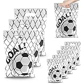 Soccer Goodie Bags Party Favors, Soccer Gift Bags, 50 Pcs Soccer Snack Bags for Team Goody Snacks Candy Treat Bag Football Party Decorations Birthday Theme Supplies Gifts for Kids Games Sports Events