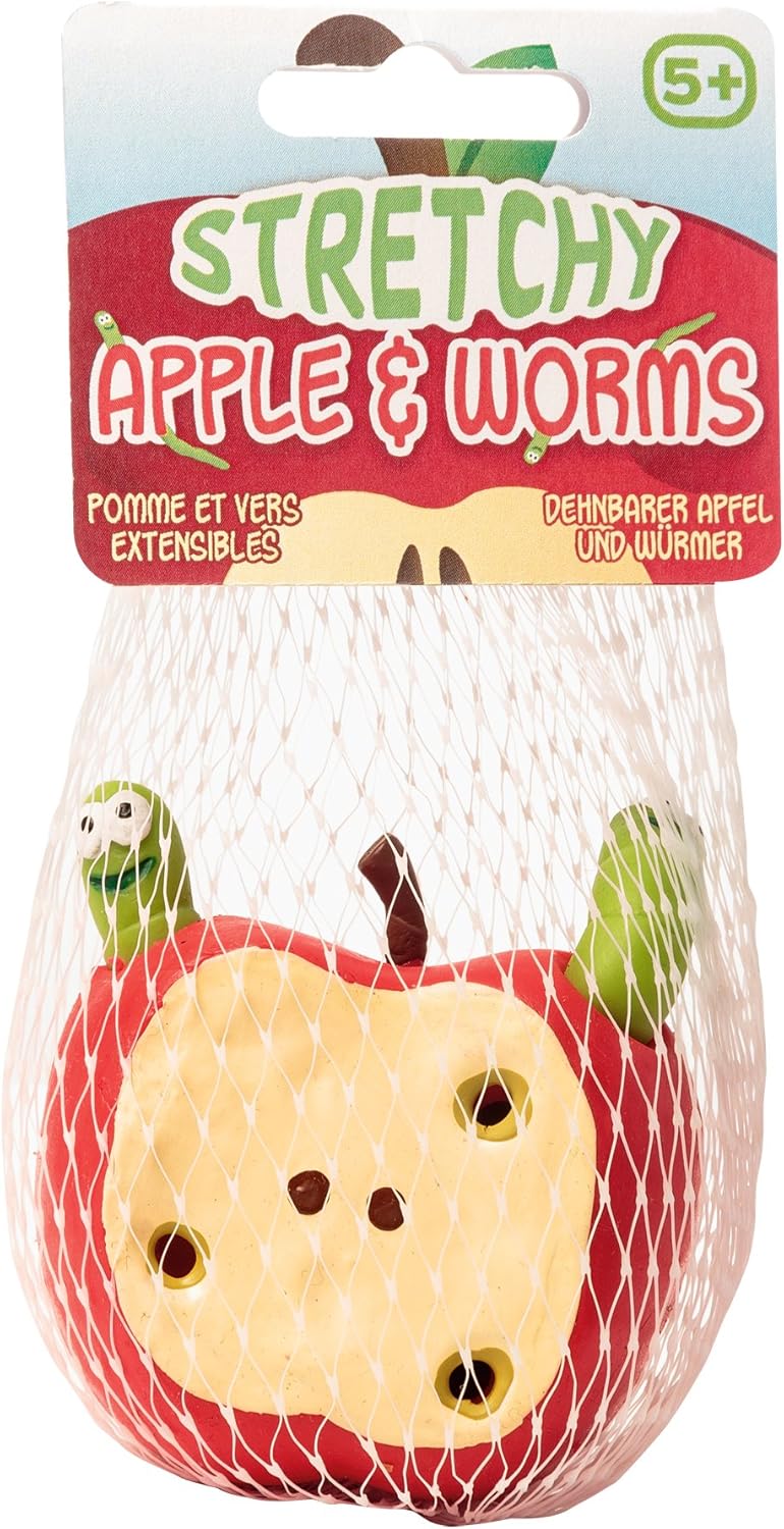 Tobar Stretchy Apple and Worms Tactile Stress Toy, Mixed, Piccolo - Image 5