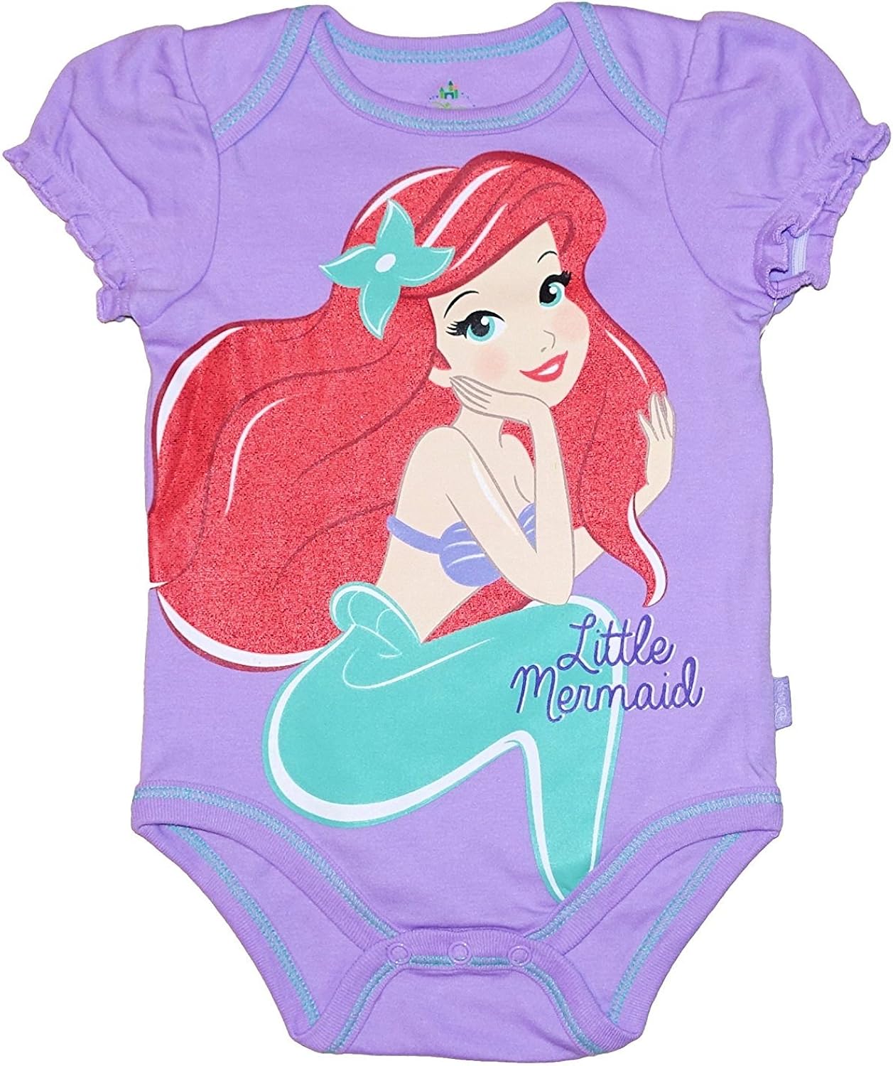 Disney Princess Ariel The Little Mermaid Baby Girls Bodysuit Dress Up