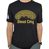 Skyline Football T-Shirt, Hand-Drawn, Made in USA