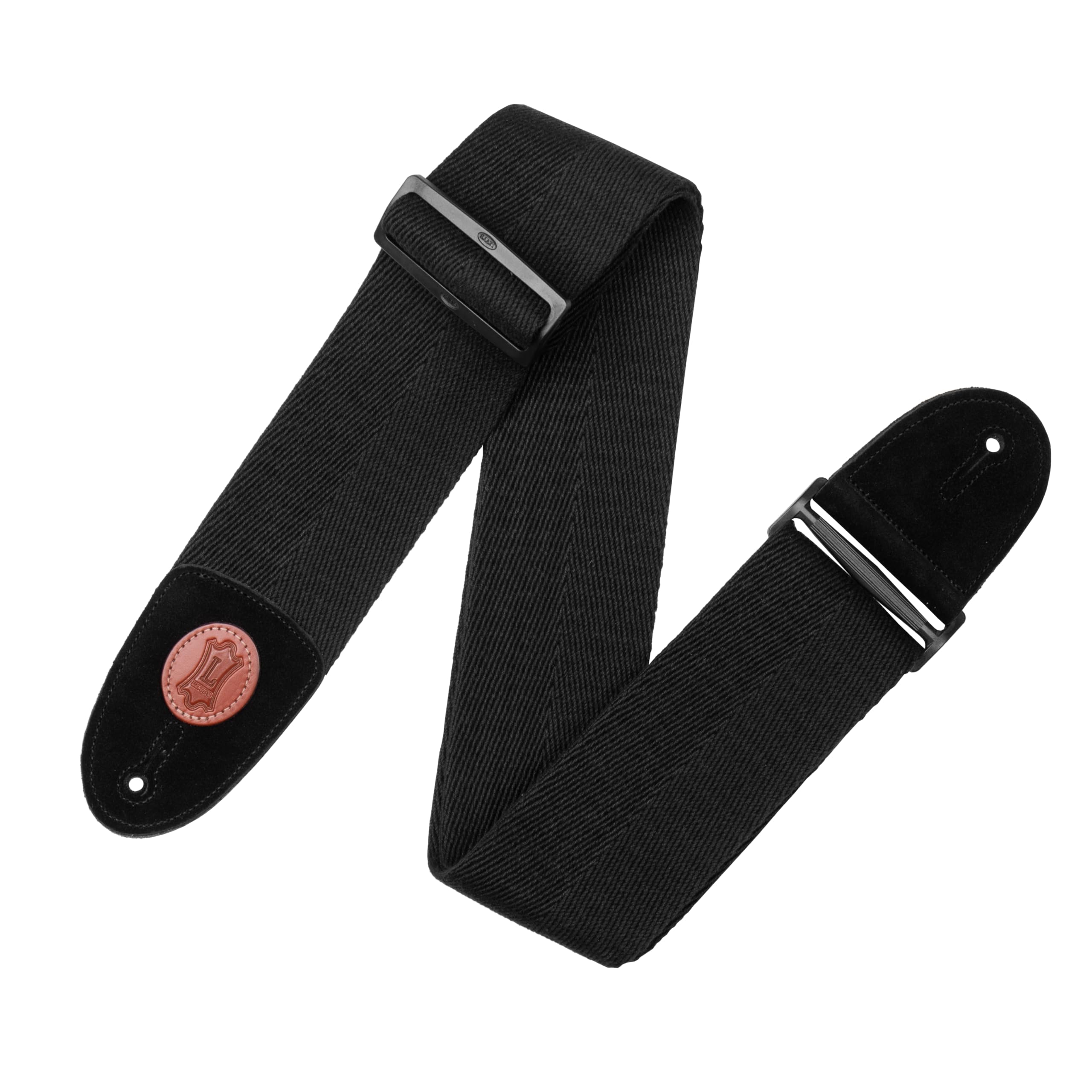 Levy's Leathers Cotton Bass Guitar Strap, Black (MSSC4-BLK)
