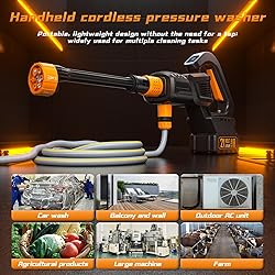 Cordless Pressure Washer, 970PSI Portable Power