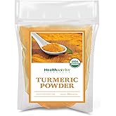 Healthworks Superfoods Turmeric Powder Organic - 32 Oz / 2 Lbs - Ground Raw Organic, Curcumin, Keto, Paleo, Vegan and Non-GMO