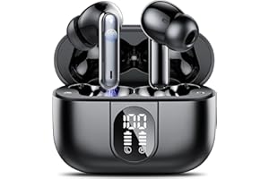 CSASAN Wireless Earbuds, 2023 Bluetooth 5.3 Headphones HiFi Stereo, 40H Playtime in-Ear Earbud, Bluetooth Earbuds with LED Power Display, IP7 Waterproof Wireless Earphones Sport Headset for Android iOS