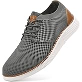 VILOCY Men's Fashion Dress Sneakers Casual Walking Shoes Business Oxfords Comfortable Breathable Lightweight Tennis