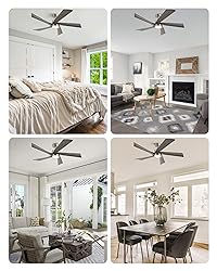 VONLUCE Ceiling Fans with Lights, 52" Ceiling Fan